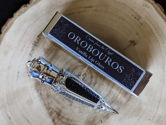 OROBOUROS (Silver Edition) - Black french vanilla flavored lip gloss