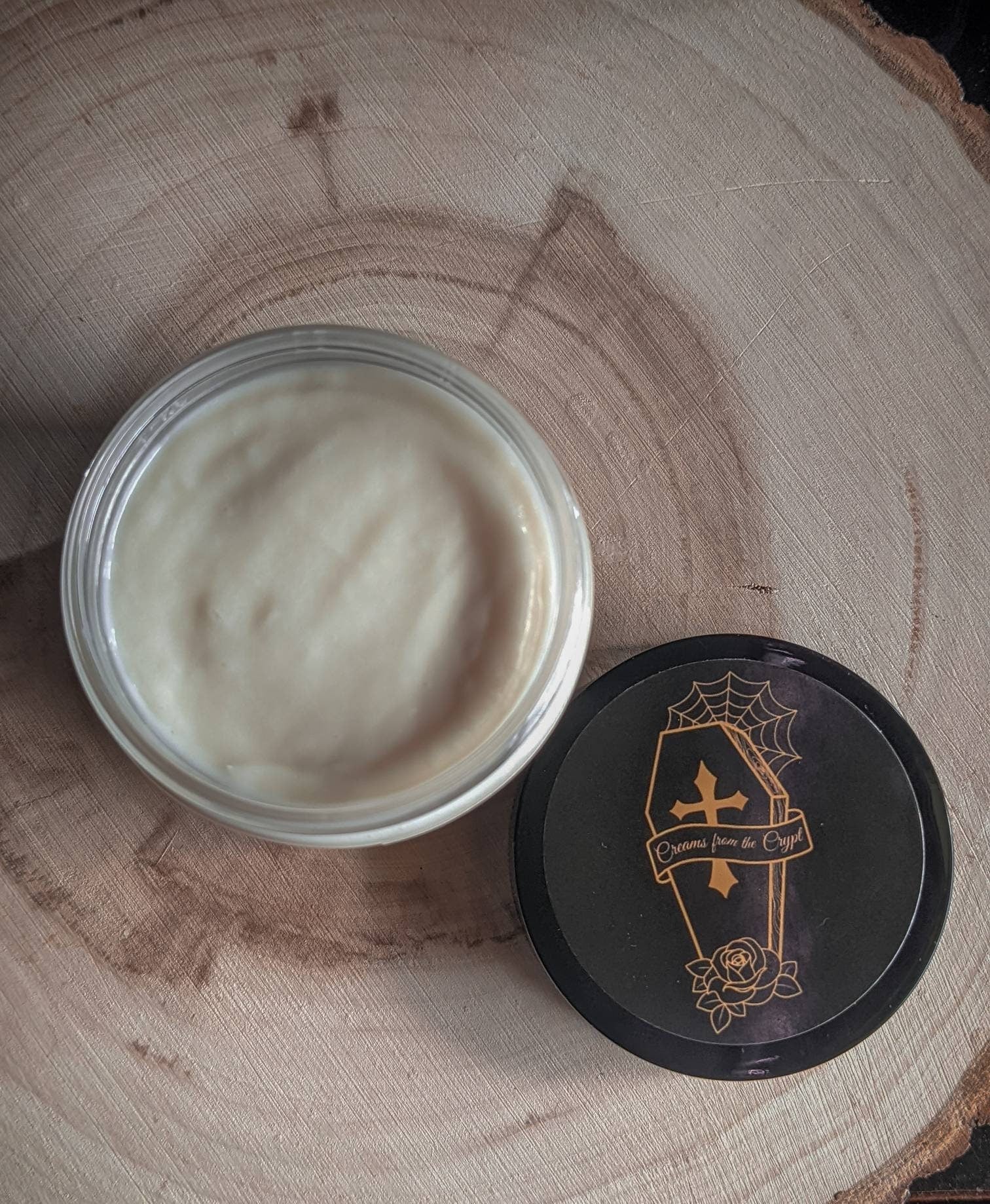 SKIN AND BONES - Unscented, Vegan whipped body butter, Shea, mango butter, moisturizer, fair trade ingredients, hydrating, gothic skincare