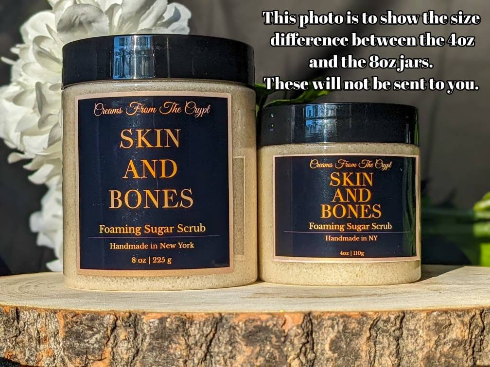 LABYRINTH - Peony and suede scented foaming sugar scrub, body polish, soap + exfoliant, floral fragrance, spring skincare, sulfate free