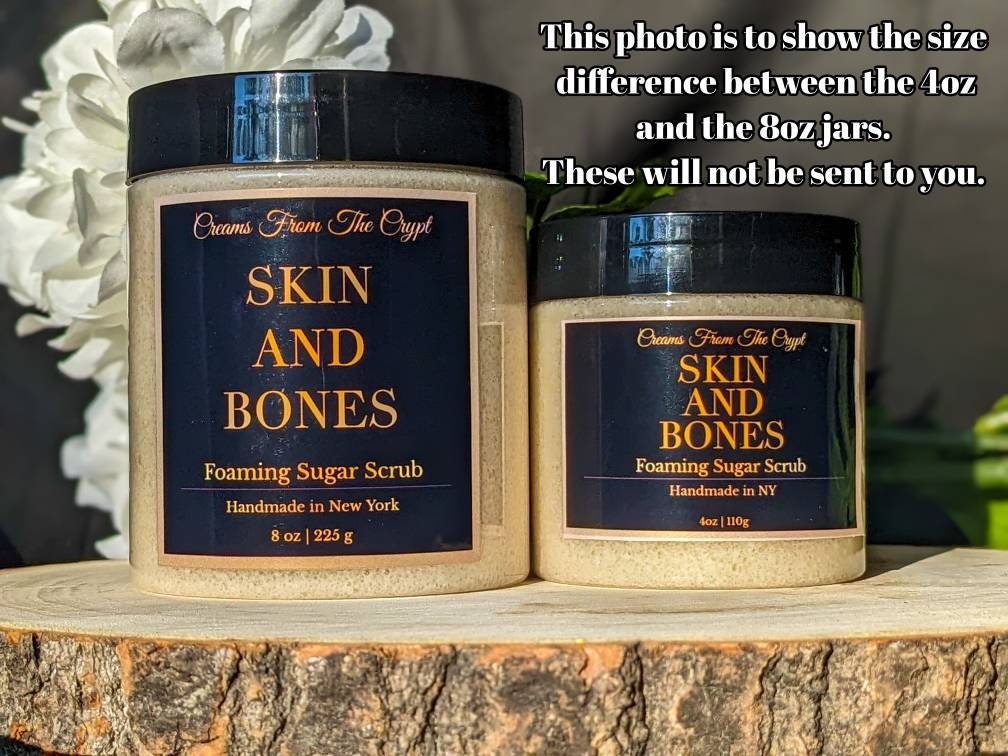 SIREN'S SONG - Sea Salt and Jasmine Foaming sugar scrub, body polish, soap + exfoliant, floral fragrance, sulfate free, gothic skincare