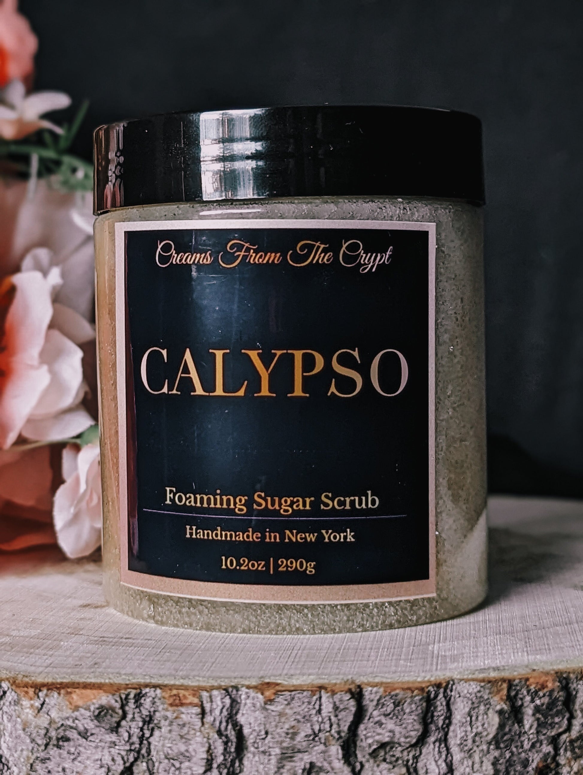 CALYPSO - Coconut lime and rum scented foaming sugar scrub, body polish, soap + exfoliant, fruity fragrance, summer skincare, sulfate free